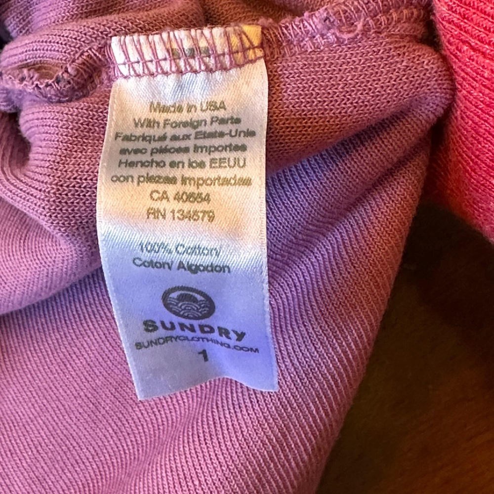 Sundry‎ NWT Size Small Retro floral button down terry cloth shirt - Picture 12 of 15